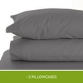 thumbnail image 4 of Purity Home 300-Thread-Count Organic Cotton Brushed Percale Pillowcases, Assorted Sizes, 4 of 8