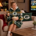thumbnail image 5 of Pegasus Sports Green Bay Packers Wearable Sherpa Throw, 5 of 7