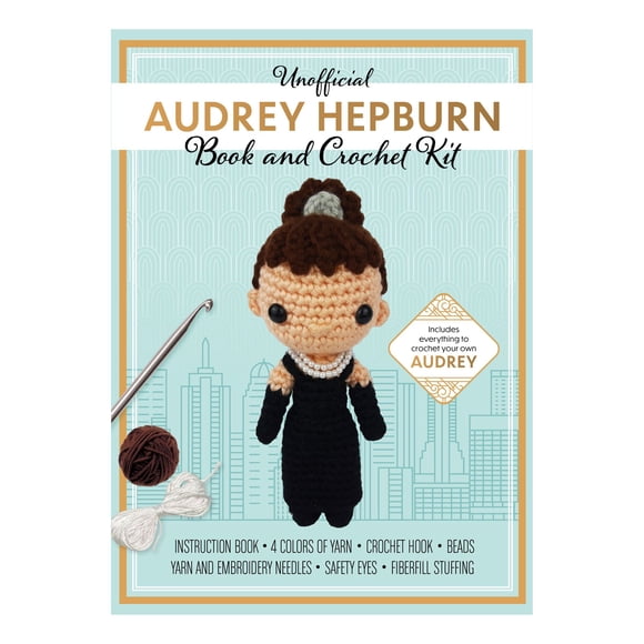 Unofficial Audrey Hepburn Book and Crochet Kit by Kati Gálusz, Kit
