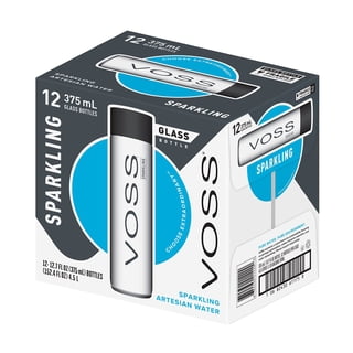 VOSS Sparkling Water Bottles, 375ml, 12 pk.