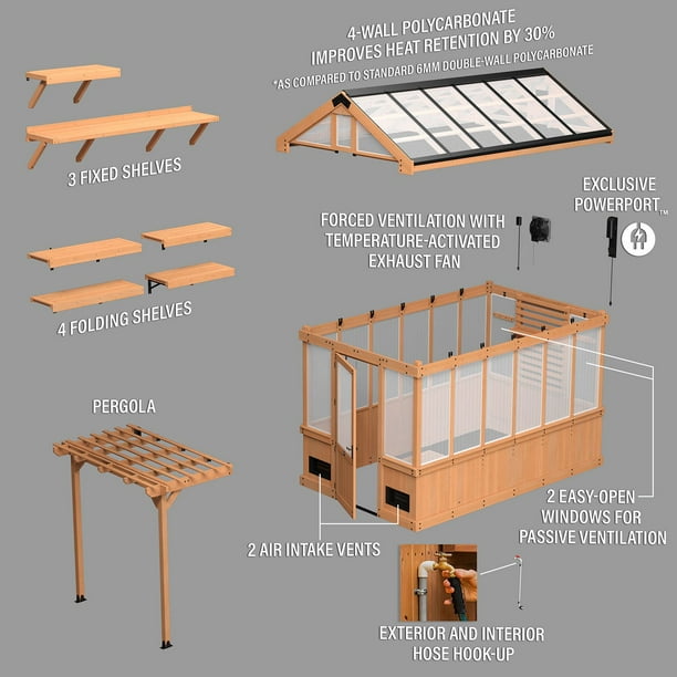 専用ページ超希少 エベレストベースキャンプ付近産 ファーデンクォーツ32.18g Backyard Discovery Bellerose Cedar Greenhouse - Samsclub.com