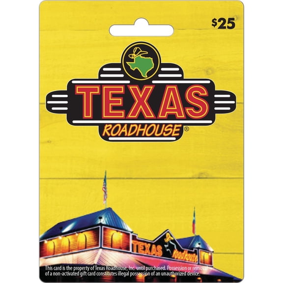 Texas Roadhouse $25 Gift Card