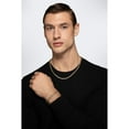 thumbnail image 3 of Miami Cuban Pave Chain Necklace in 14K Two-Tone Gold, 3 of 5