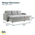 thumbnail image 7 of Serta Kendal Fabric Convertible Sofa, 7 of 8