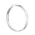 thumbnail image 3 of Wedding Band Style Hoop Earrings in Sterling Silver, 3 of 6