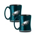 thumbnail image 1 of Logo Brands Philadelphia Eagles 14oz Relief Mug Set, 1 of 5