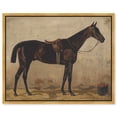 thumbnail image 2 of Emil Volkers - Brauner im Stall Traditional Canvas Print by Oliver Gal Prints, 2 of 4