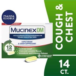 Mucinex DM 12-Hour Maximum Strength Mucus Relief Tablets, 56 ct.