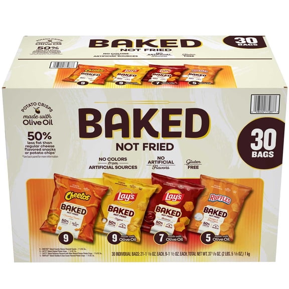 Frito-Lay Baked Mix Chips, Variety Pack, 30 ct.