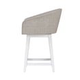 thumbnail image 15 of HH2 Home Upholstered Barrel Back Wood Adjustable Height Swivel Bar Stool, 15 of 19