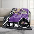 thumbnail image 2 of Logo Brands Baltimore Ravens 60"x70" Super Plush Blanket, 2 of 6