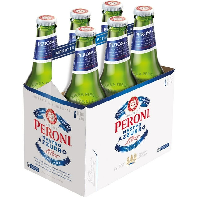 Peroni Nastro Azzurro Lager Beer, 11.2 fl. oz. bottle, 6 pk.