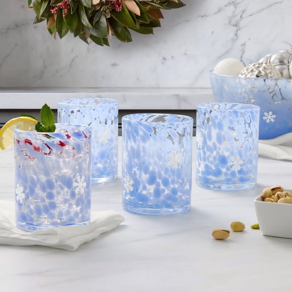 Member's Mark Holiday Icon Glass Drinkware, Set of 4