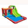 thumbnail image 3 of Happy Hop Inflatable Double Slide Water Fun Park with Bouncy Castle, 3 of 14