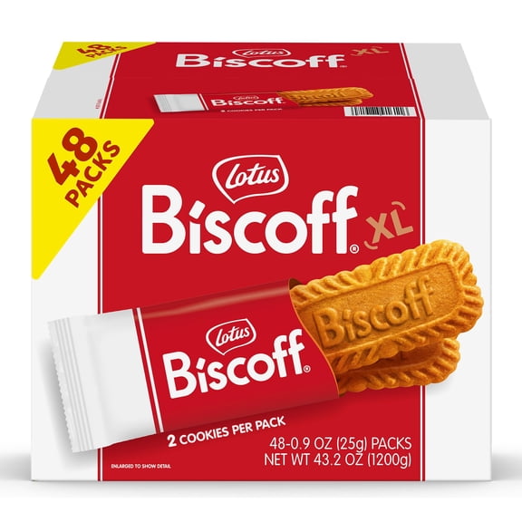 Lotus Biscoff XL Cookies, 0.9 oz., 48 pk