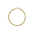 thumbnail image 1 of Diamond Cut Rope Chain Bracelet in 14K Gold, 1 of 8