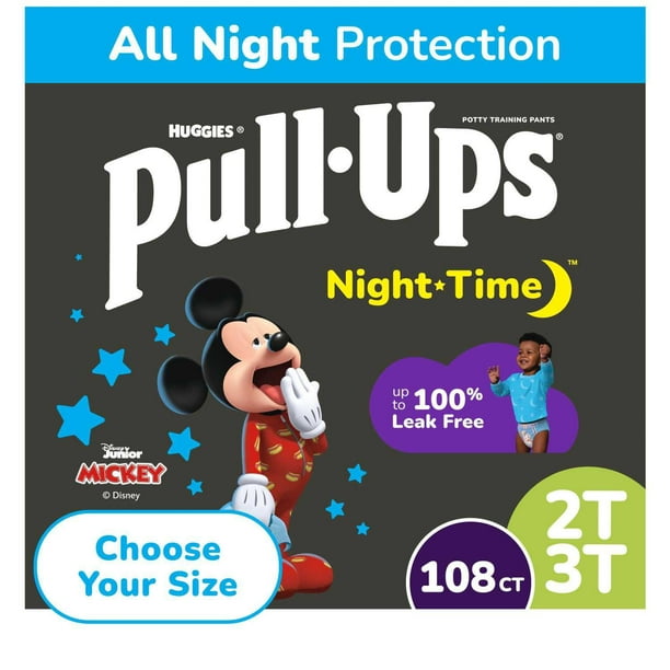 Pull-Ups Nighttime Potty Training Pants for Boys, Sizes 2T-4T