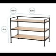 thumbnail image 2 of Seville Classics 3-Tier Resin Slat Shoe Rack, 26.5" W x 12.2" D x 19" H, 2 of 10