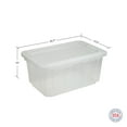 thumbnail image 3 of Member's Mark 60 Quart Clear Storage Tote, 17.2" D x 25.7" W x 12.0" H, 1 pack or 4 pack, 3 of 7