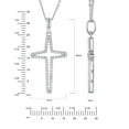 thumbnail image 7 of 0.30 CT. T.W. Round Cut Cross Diamond Pendant Necklace in 14K Gold, 7 of 9