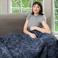 thumbnail image 2 of HGTV Triple Layer Jacquard Autumn Bliss Throw Blanket 60"x70", 2 of 6