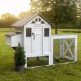thumbnail image 1 of Backyard Discovery Sweetwater Cedar Wooden Chicken Coop with Run, Nesting Box, and Automatic Door, 1 of 18