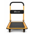 thumbnail image 1 of Simpli-Magic Foldable Platform Push Cart Hand Truck Dolly, 330 lb Capacity, Steel Flatbed with Swivel Wheels, 1 of 5