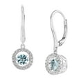 thumbnail image 6 of Round Cut Lab Created Gemstone Dancing Pendant & Earring Set in Sterling Silver, 6 of 8