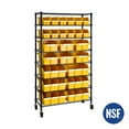 thumbnail image 6 of Seville Classics 24-Bin Rack with Wheels, 6 of 20
