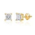 thumbnail image 2 of Lab Created 2.00 CT. T.W. Fancy Cut Diamond Stud Earrings in 18K Gold, 2 of 5