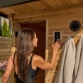 thumbnail image 11 of Backyard Discovery 2-4 Person Cedar Outdoor Cabin Sauna with Electric Heater and Glass Door, 11 of 14