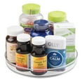 thumbnail image 9 of iDesign 2-Piece Set of 9" Clear Turntable Lazy Susan Organizers, 9 of 9