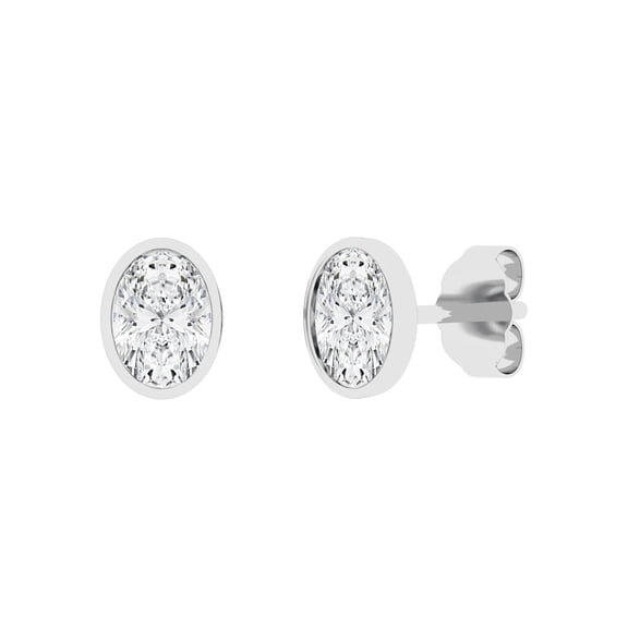 Lab Created Diamond Earrings in 14K Gold