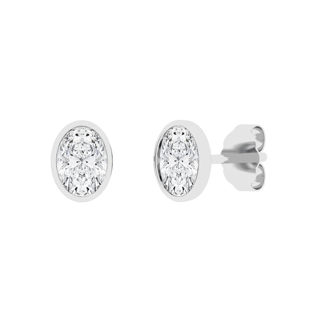 Lab Created Diamond Earrings in 14K Gold