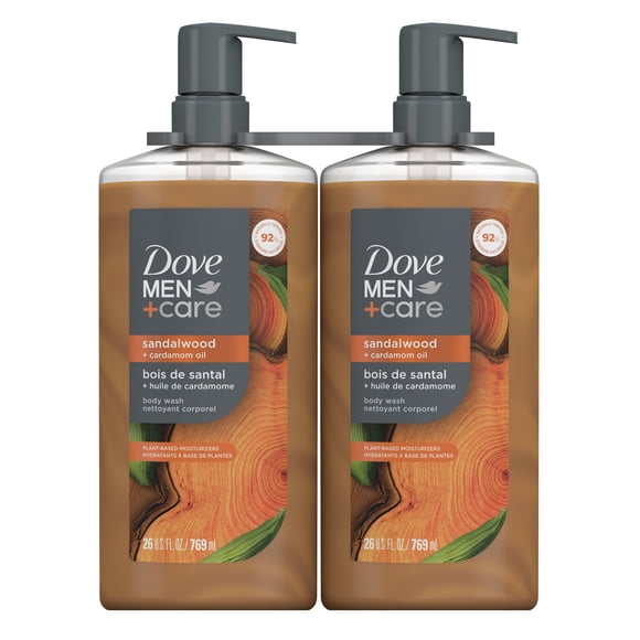 Dove Men+Care Sandalwood Body Wash, 26 fl. oz., 2 pk.