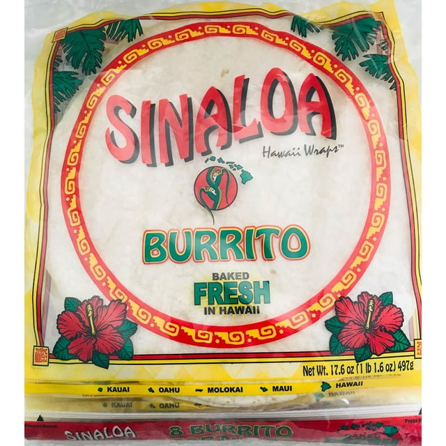 Sinaloa Hawaii Burrito Flour Tortillas, 17.6 oz., 3 pk.