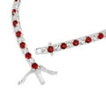 thumbnail image 3 of Lab Created White Sapphire Round Cut Gemstone Tennis Bracelet in Sterling Silver, 3 of 6