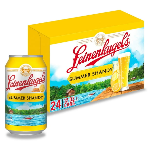 新品◆  Golden Summer◆丸皿２枚箱付 Leinenkugel's Summer Shandy Weiss Ale Beer, 12 fl. oz. can, 24 pk
