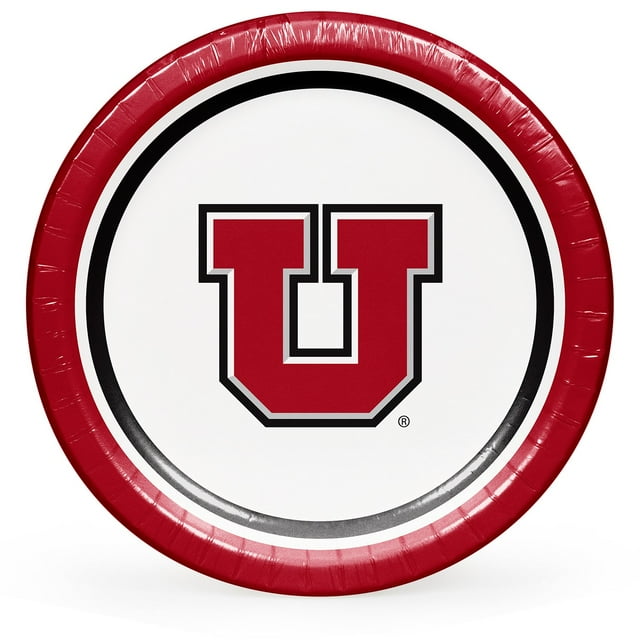 Collegiate Round Paper Plates, 10", 85 ct., Choose Your Team
