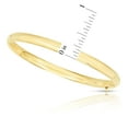 thumbnail image 8 of High Polished Hollow Bangle Bracelet in 14K Gold, 8 of 8