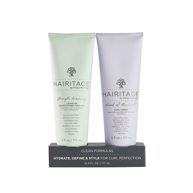 Hairitage Curl Defining Crème and Leave-in Conditioner Pudding Kit