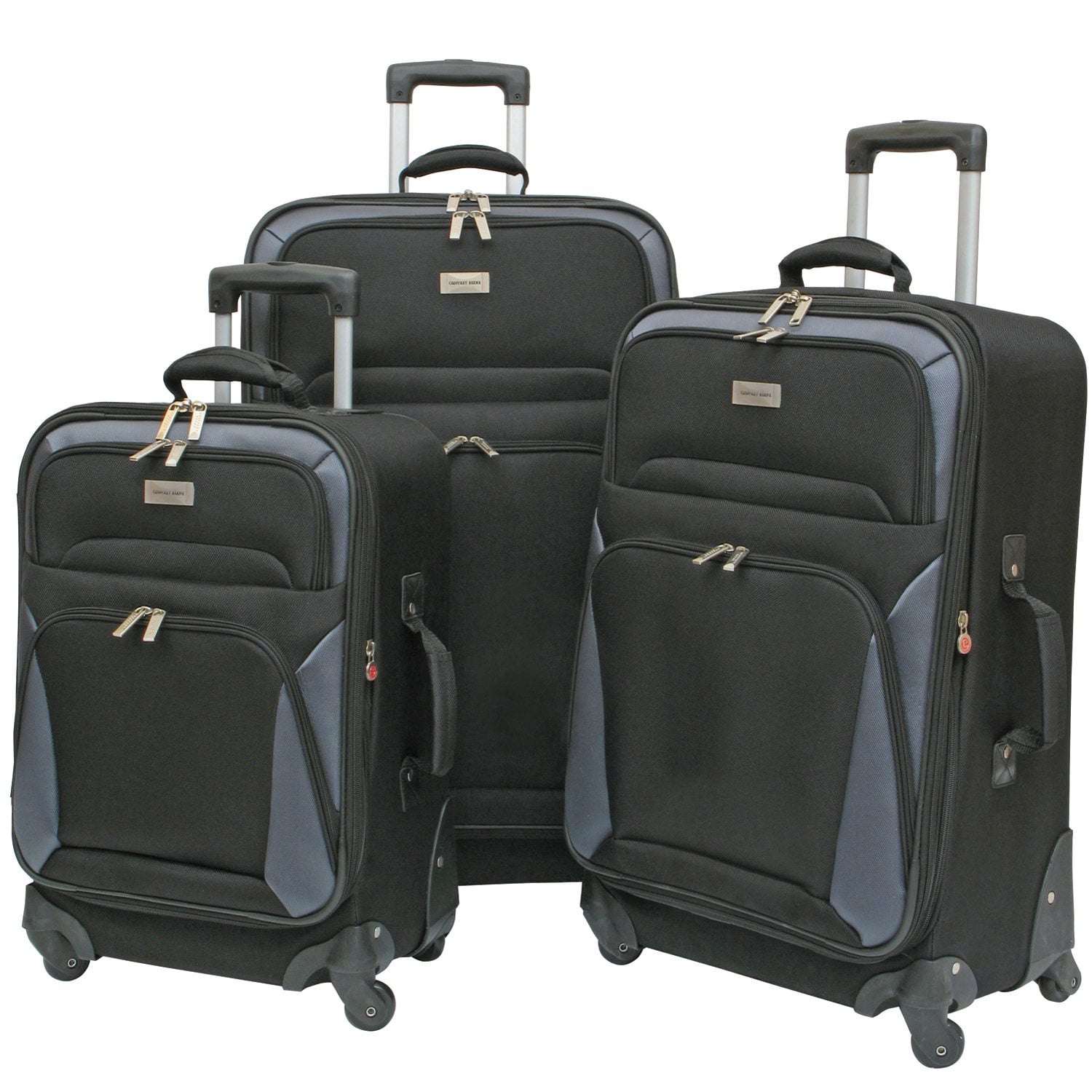 Geoffrey Beene Vertical Spinner Wheel Luggage Set pc