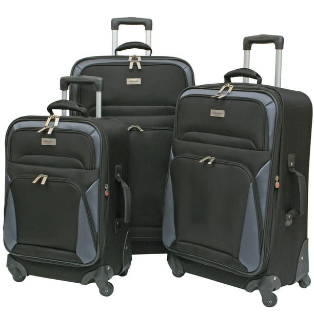 Geoffrey Beene Vertical Spinner Wheel Luggage Set - 3 pc