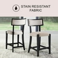 thumbnail image 3 of Anderson 7-Piece Counter Height Dining Set, Black with Cream Chairs, 3 of 16