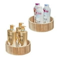 thumbnail image 10 of iDesign Set of 2 Natural Paulownia Wood Tall Turntable Organizers, 11" x 4" x 11”, 10 of 10