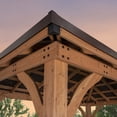 thumbnail image 3 of Backyard Discovery Barrington Cedar Gazebo with Powerport, Choose Size, 3 of 12