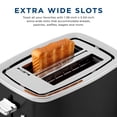 thumbnail image 5 of GE 2-Slice Stainless Steel Toaster with Extra-Wide Slots, 7 Shade Settings & Removable Crumb Tray, 5 of 7