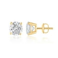thumbnail image 3 of Lab Created Round Cut Diamond Stud Earrings, 3 of 5