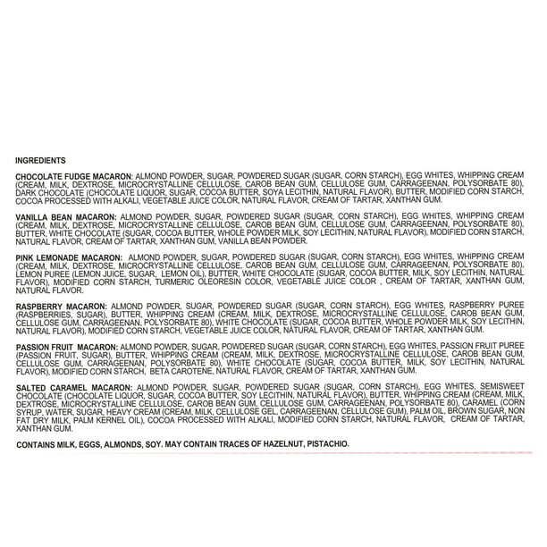 Sublime Desserts Macarons Assorted Flavors, Frozen, 36 ct.