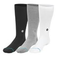 thumbnail image 1 of Stance Icon Men's 3-Pack Crew Sock, 1 of 12